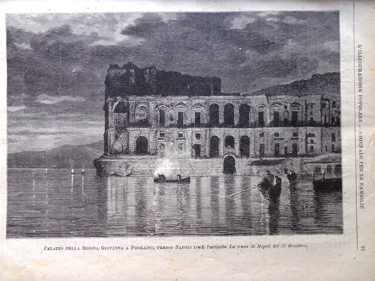 L'illustrazione Popolare 13 Gennaio 1889 Heyse Frana Napoli Benedizione Cavalli