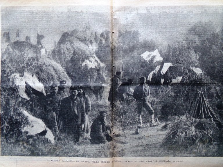 L'Illustrazione Popolare 13 Marzo 1913 Guerra Balcani Guglielmina d'Olanda Scala