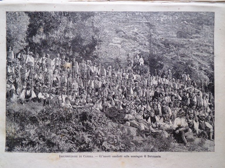 L'illustrazione Popolare 13 Ottobre 1889 Rivolta Candia Edison Augusta Germania