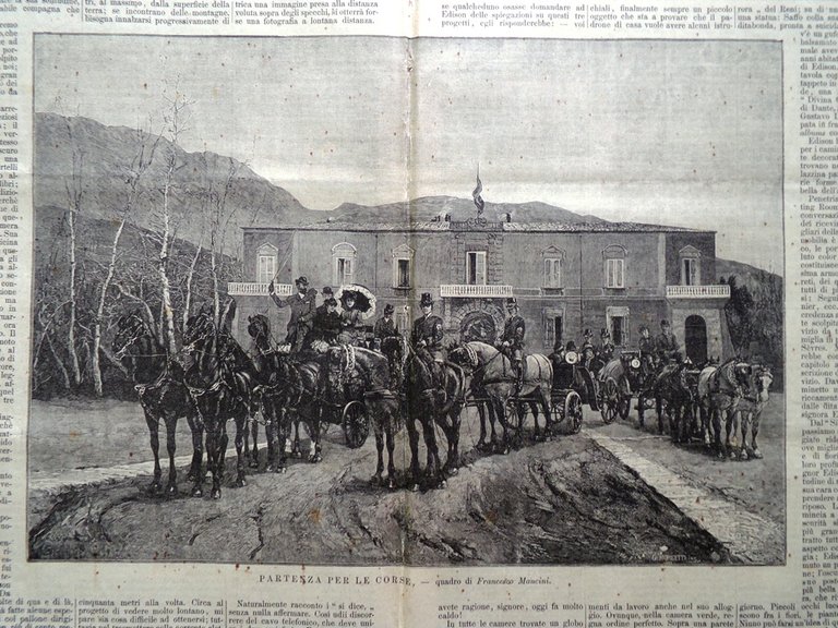 L'illustrazione Popolare 13 Ottobre 1889 Rivolta Candia Edison Augusta Germania