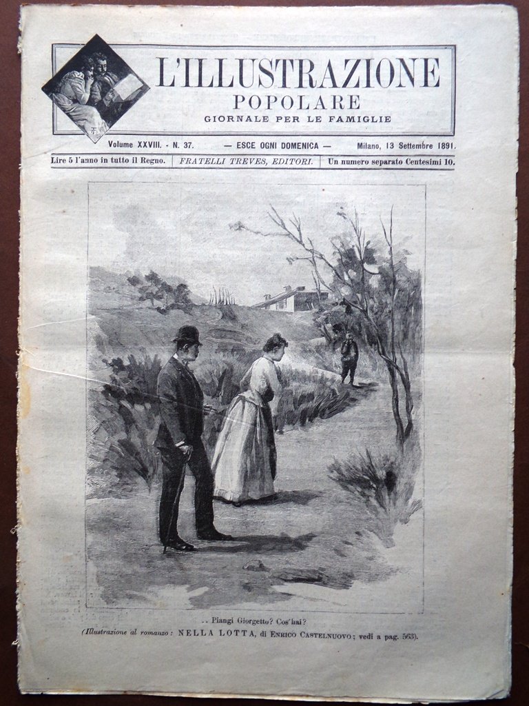 L'illustrazione Popolare 13 Settembre 1891 Polcevera Vedana Firenze Forcellini