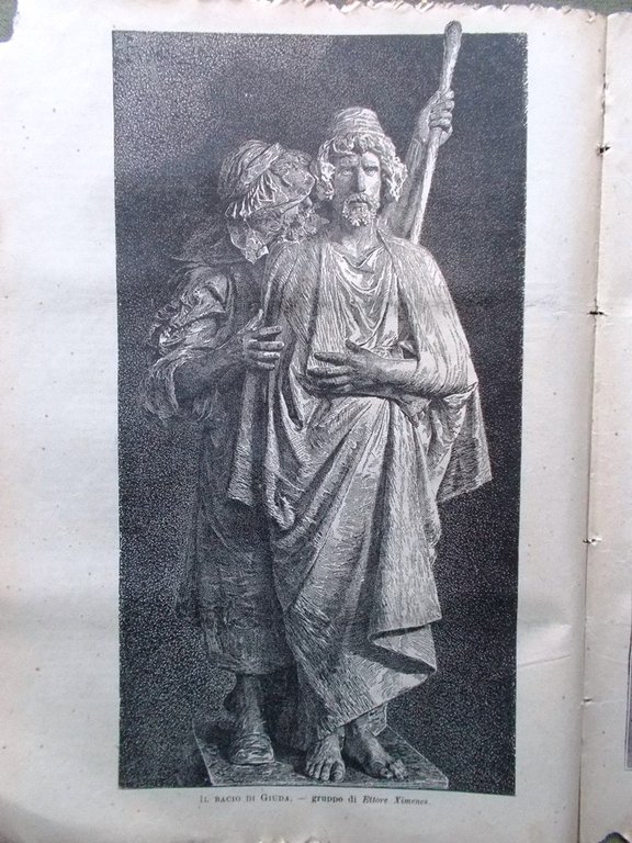 L'illustrazione Popolare 14 Aprile 1889 Palatina Palermo Finali Rame Gesù …