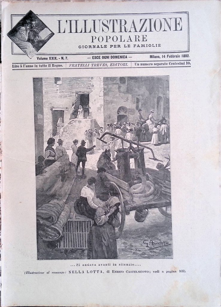 L'Illustrazione Popolare 14 Febbraio 1892 Adelaide Tessero Osservatorio di Roma