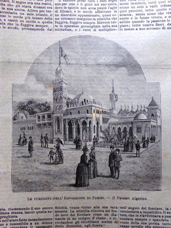 L'illustrazione Popolare 14 Luglio 1889 Lucomagno Lido Venezia Schiavitù Parigi