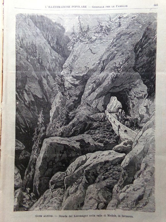 L'illustrazione Popolare 14 Luglio 1889 Lucomagno Lido Venezia Schiavitù Parigi