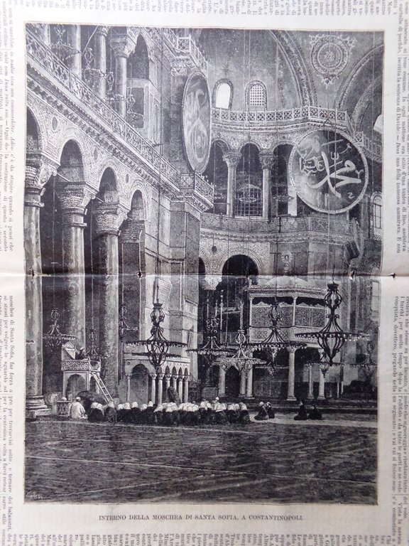 L'illustrazione Popolare 14 Novembre 1886 Bulgaria Santa Sofia Igiene Dormienti