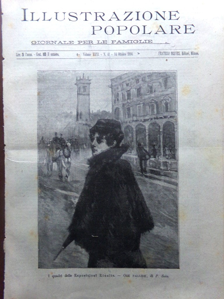 L'Illustrazione Popolare 14 Ottobre 1894 San Marino Cinesi Varo Calabria …