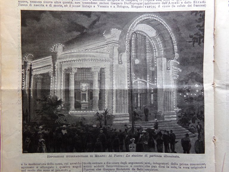 L'illustrazione Popolare 14 Ottobre 1906 Visconti Venosta Gasparo Salò Castello