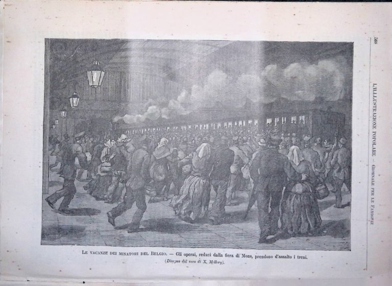 L'Illustrazione Popolare 14 Settembre 1890 Manovre nel Bresciano Lonigo Minatori