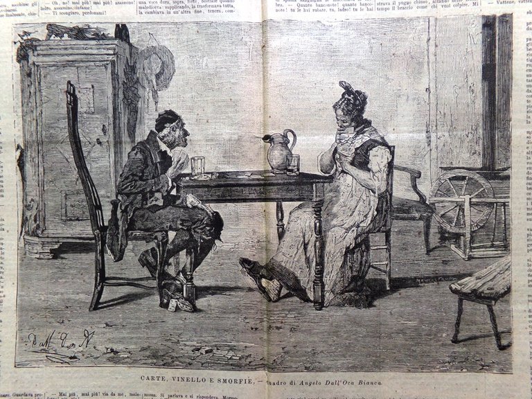 L'illustrazione Popolare 15 Dicembre 1889 Villa Verdi Manicomio Ricordi Parigi