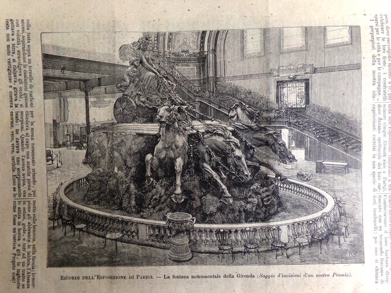 L'illustrazione Popolare 15 Dicembre 1889 Villa Verdi Manicomio Ricordi Parigi