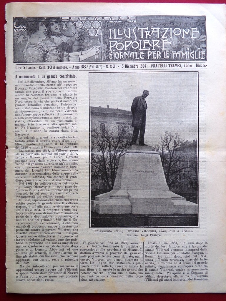 L'illustrazione Popolare 15 Dicembre 1907 Università di Chicago Sanremo Rosazza | Immagine principale