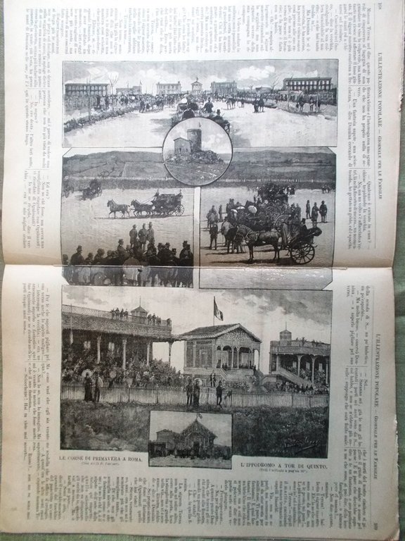 L'illustrazione Popolare 15 Marzo 1891 Via Dante Milano Saint-Bon Tor …