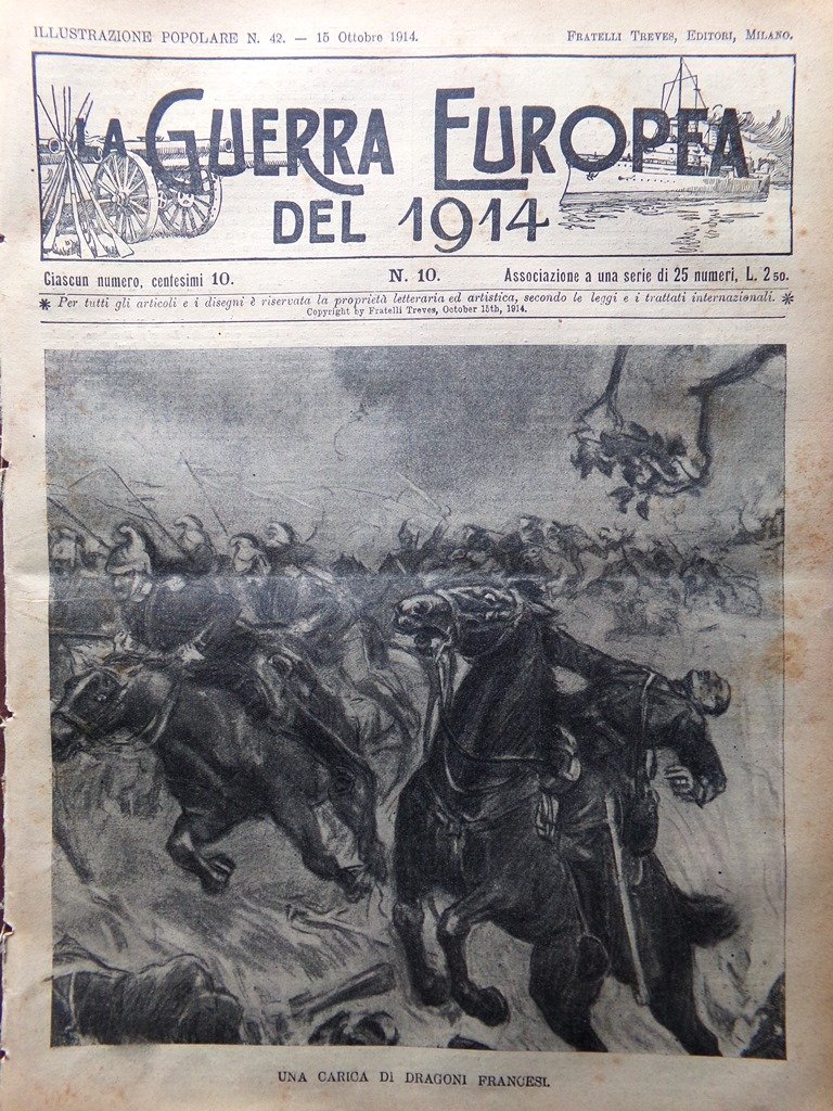 L'Illustrazione Popolare 15 Ottobre 1914 WW1 Guglielmo Buffoli Kollar Scrittori