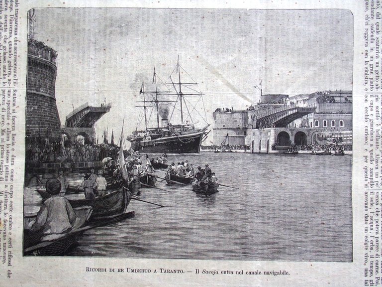 L'illustrazione Popolare 15 Settembre 1889 Edison Fonografo Re Umberto a …