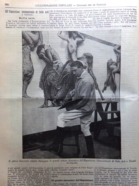 L'illustrazione Popolare 15 Settembre 1907 Eleonora Duse Angelo Mosso Sartorio