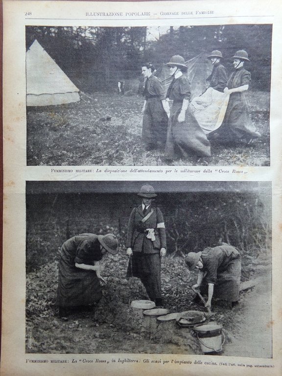 L'Illustrazione Popolare 16 Aprile 1914 Payl Heyse Femminismo Militare Streghe