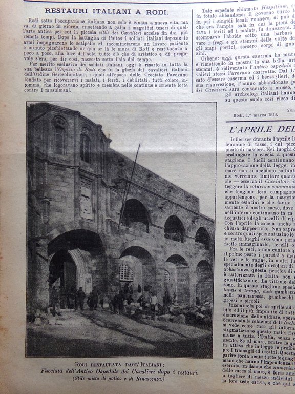 L'Illustrazione Popolare 16 Aprile 1914 Payl Heyse Femminismo Militare Streghe