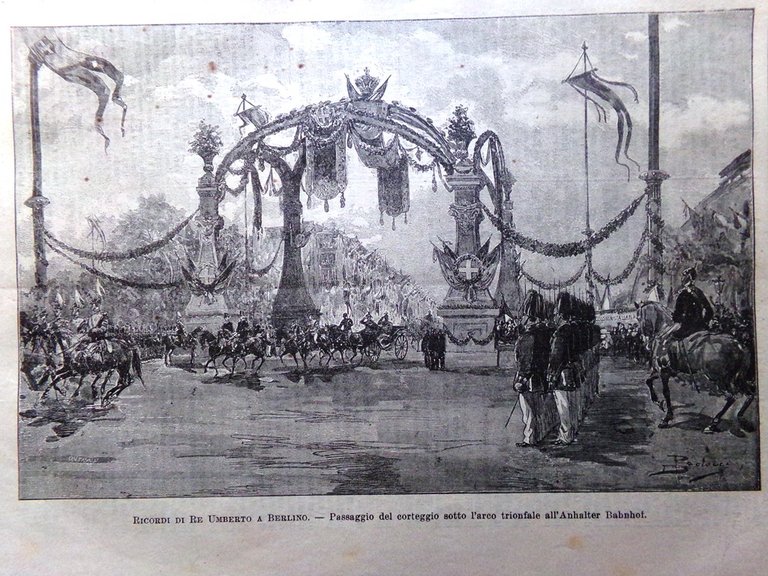 L'illustrazione Popolare 16 Giugno 1889 Re Umberto a Berlino Beranger …