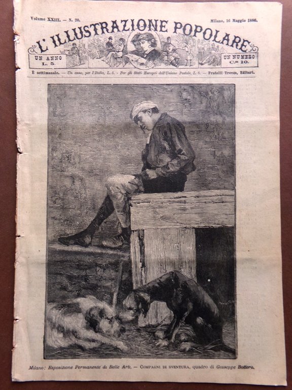 L'illustrazione Popolare 16 Maggio 1886 Maroncelli Belle Arti Milano Laboratorio