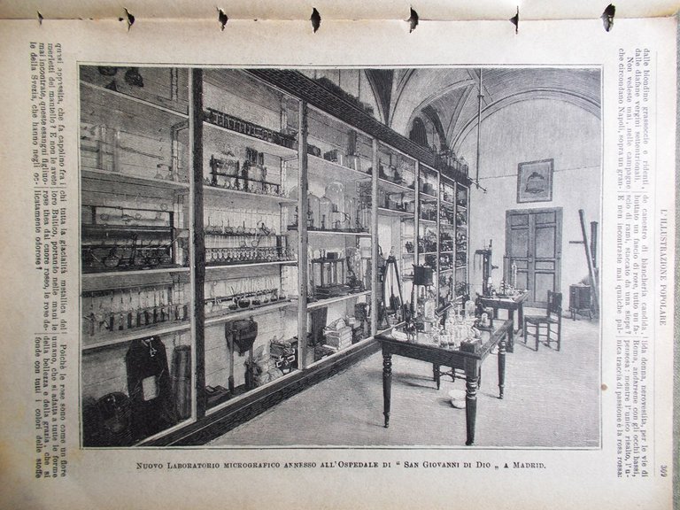 L'illustrazione Popolare 16 Maggio 1886 Maroncelli Belle Arti Milano Laboratorio