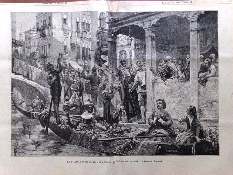 L'illustrazione Popolare 16 Maggio 1886 Maroncelli Belle Arti Milano Laboratorio