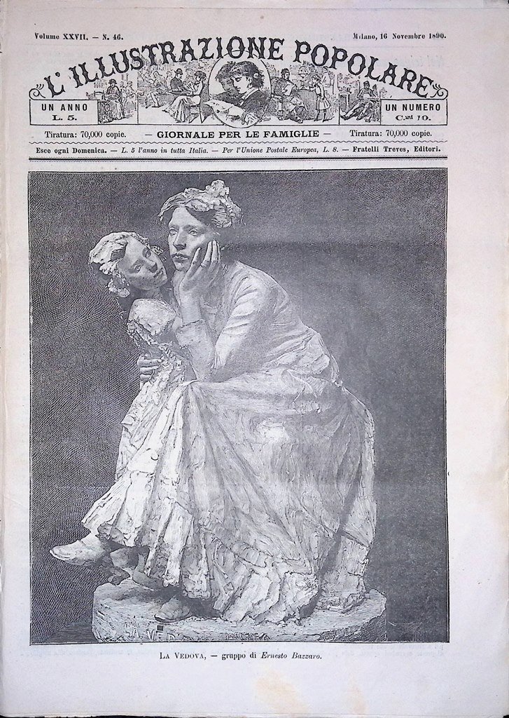 L'Illustrazione Popolare 16 Novembre 1890 Scoperta Koch Tubercolosi Margherita