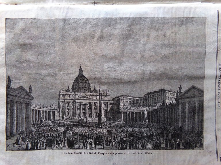 L'illustrazione Popolare 17 Aprile 1870 Duello di Alcorcon Cadice Pasqua …