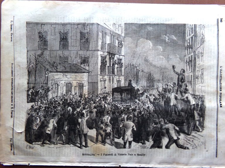 L'illustrazione Popolare 17 Febbraio 1870 Galilei Cattedrale di Strasburgo Rodi