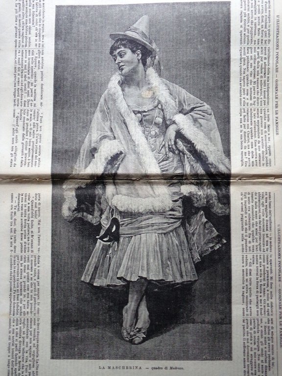 L'illustrazione Popolare 17 Febbraio 1889 Rodolfo d'Asburgo Corvo di Poe …