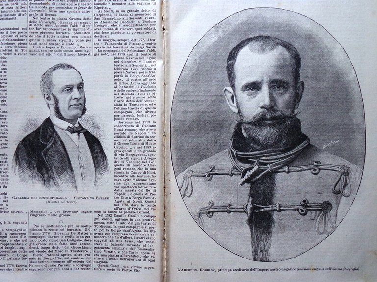L'illustrazione Popolare 17 Febbraio 1889 Rodolfo d'Asburgo Corvo di Poe …