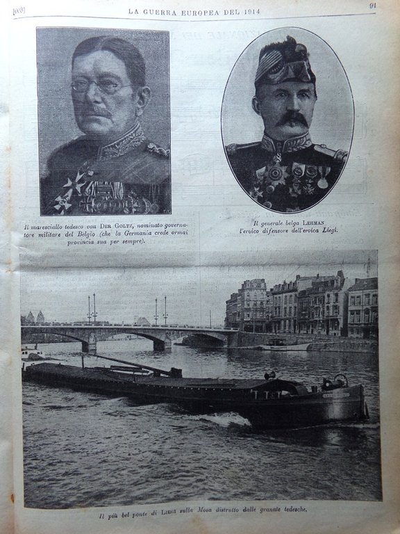 L'Illustrazione Popolare 17 Settembre 1914 WW1 Armi Tedesche Esercito Russo …