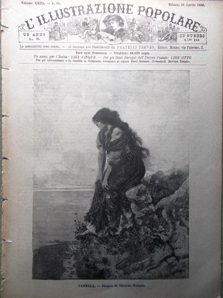 L'illustrazione Popolare 18 Aprile 1886 Metastasio Gerusalemme Gudula Bruxelles