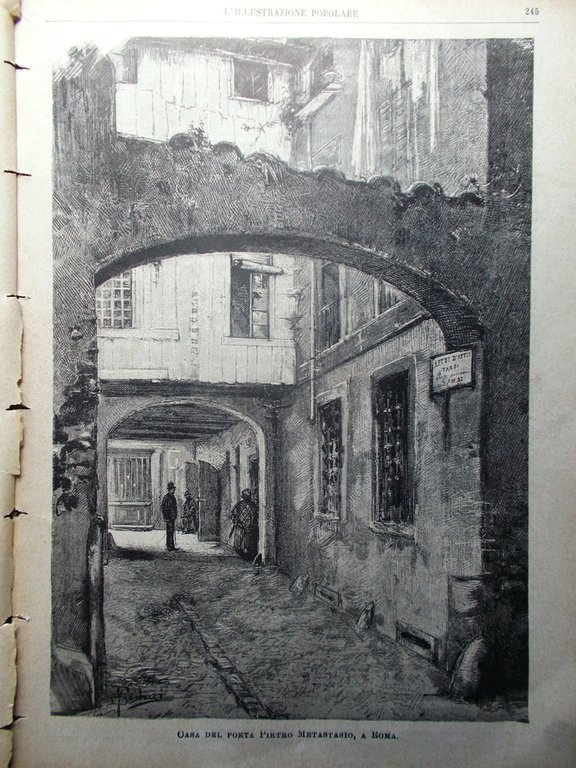 L'illustrazione Popolare 18 Aprile 1886 Metastasio Gerusalemme Gudula Bruxelles