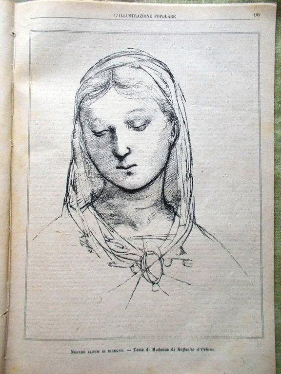 L'illustrazione Popolare 18 Febbraio 1883 Luigi Bellotti-Bon Madonna Sahara Roma