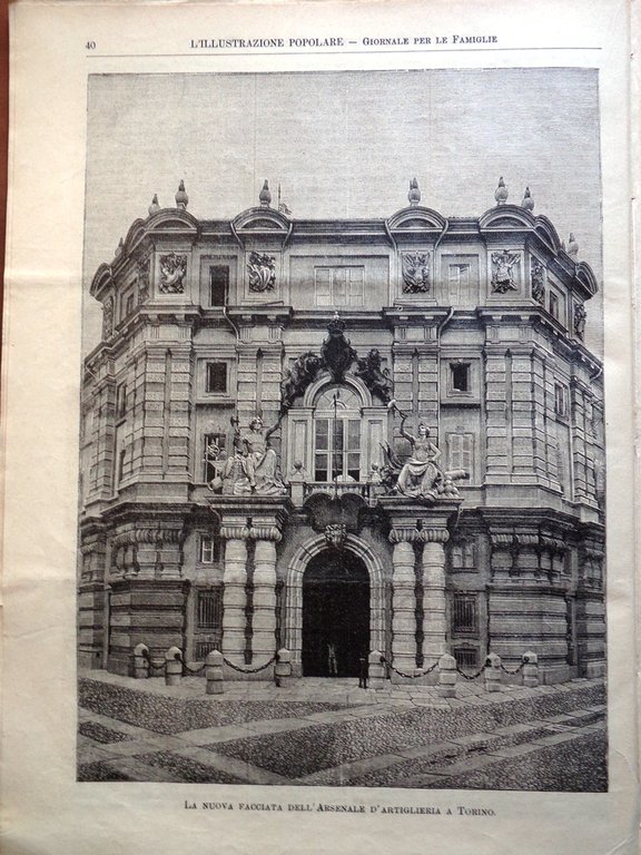 L'illustrazione Popolare 18 Gennaio 1891 De Amicis Mascagni Duse Robecchi …