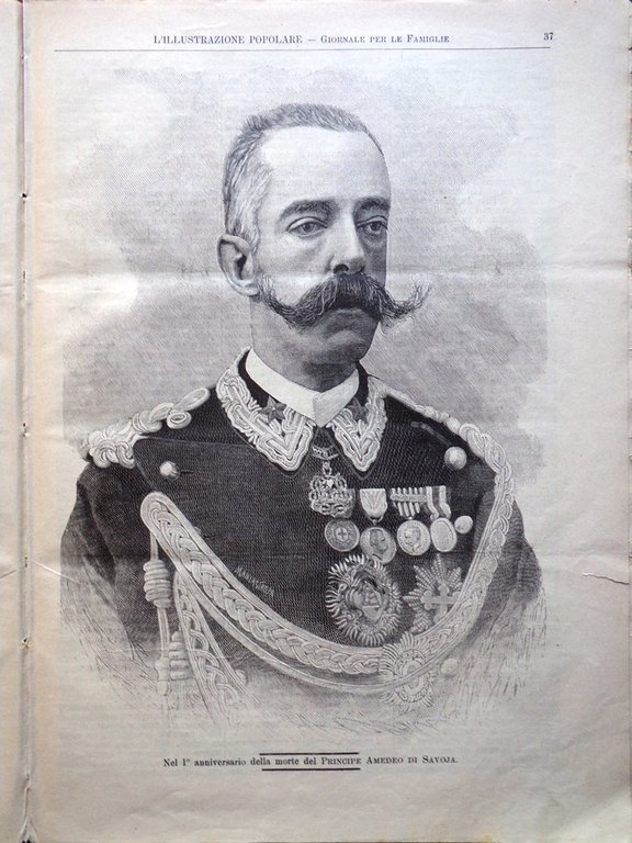 L'illustrazione Popolare 18 Gennaio 1891 De Amicis Mascagni Duse Robecchi …