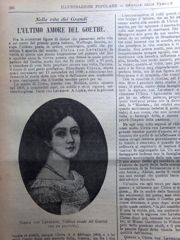 L'Illustrazione Popolare 18 Giugno 1914 Università Genova Goethe Napoleone Luisa