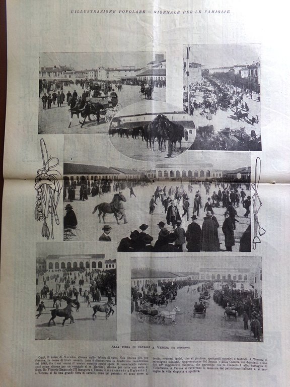 L'illustrazione Popolare 18 Marzo 1906 Misericordia Jessie White Lourdes Verona