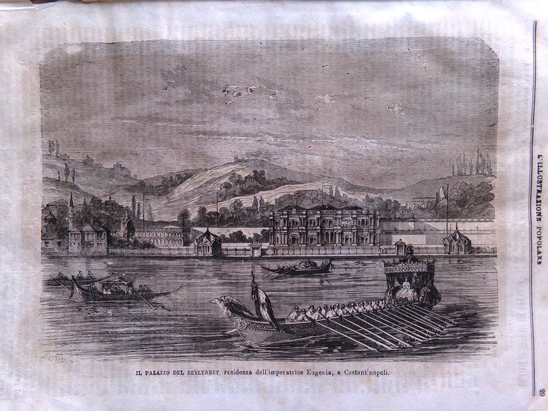 L'illustrazione Popolare 18 Novembre 1869 Stephenson Aquila Colosseo Roma Pietro