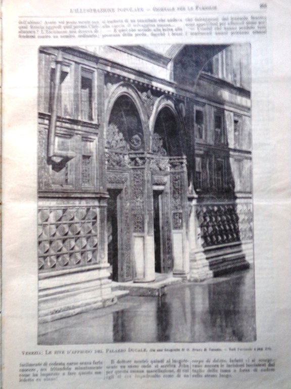 L'illustrazione Popolare 19 Aprile 1891 Rizzi New Orleans Giacosa Palazzo …