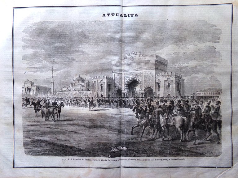 L'illustrazione Popolare 19 Dicembre 1869 Fratelli Montgolfier Scavi Foro Pompei