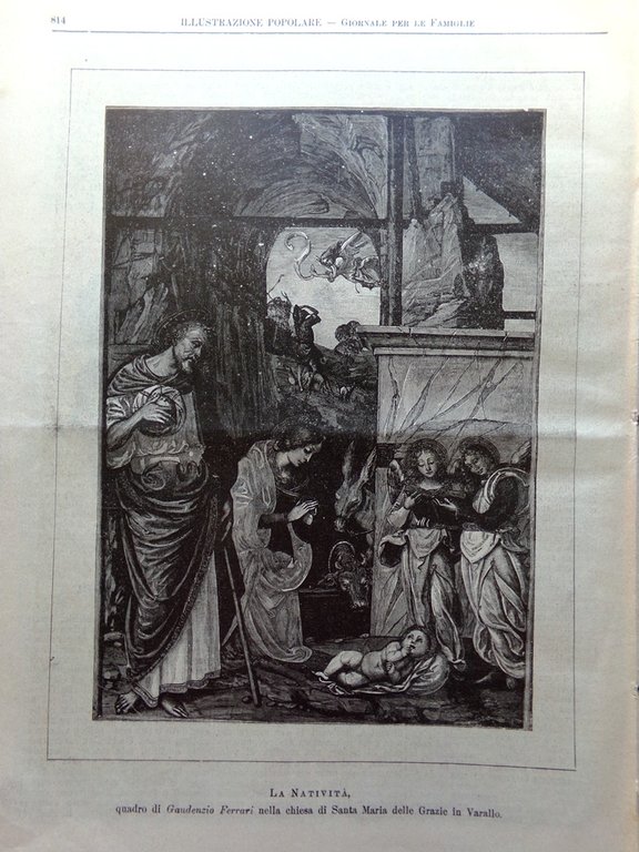 L'illustrazione Popolare 19 Dicembre 1897 Natale nel Medioevo Panettone Edison | Immagine Gallery 4