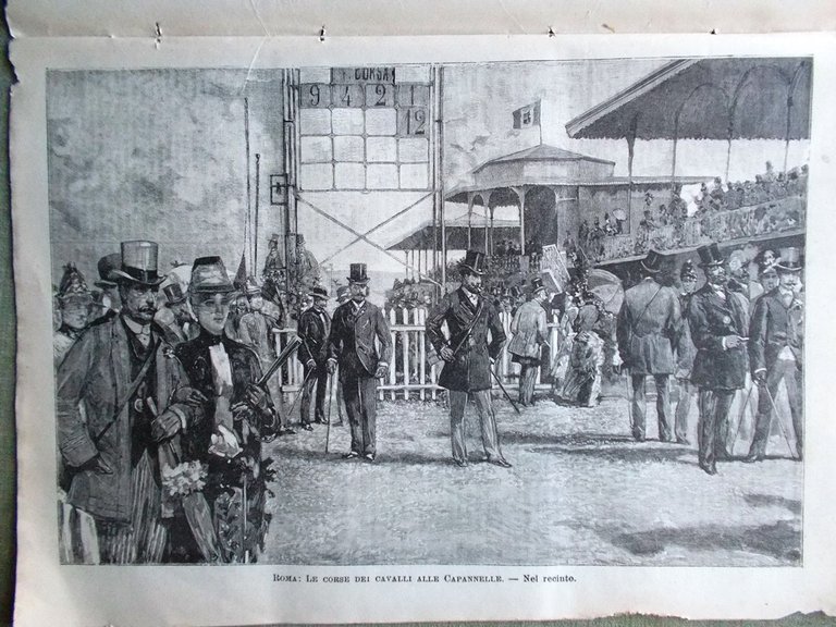 L'illustrazione Popolare 19 Maggio 1889 Esposizione Parigi Corsa Sciara Cavalli