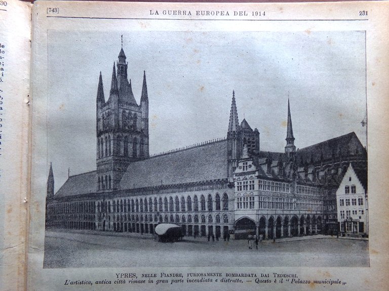 L'Illustrazione Popolare 19 Novembre 1914 WW1 Ypres Anversa Cosacchi Cura …