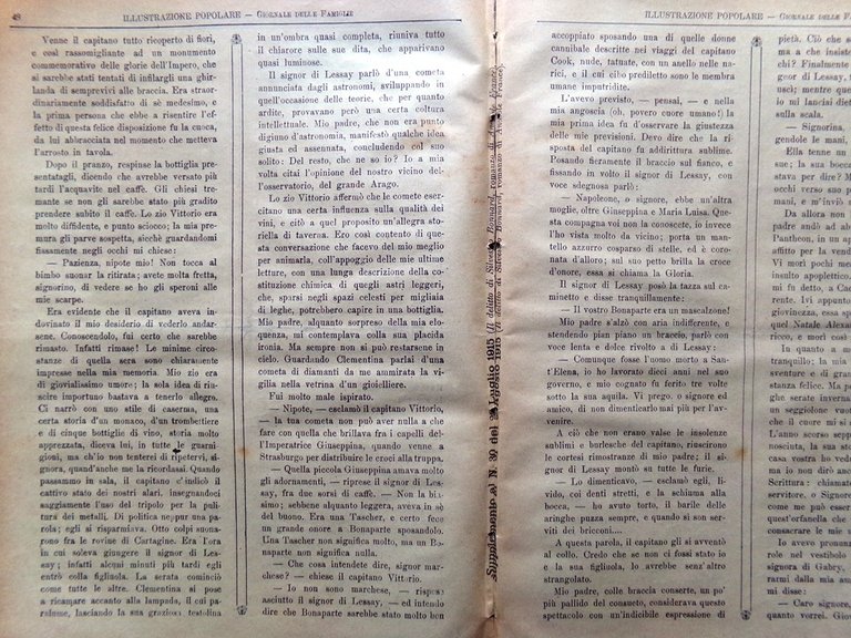 L'Illustrazione Popolare 1915 Speciale Anatole France Delitto Silvestro Bonnard