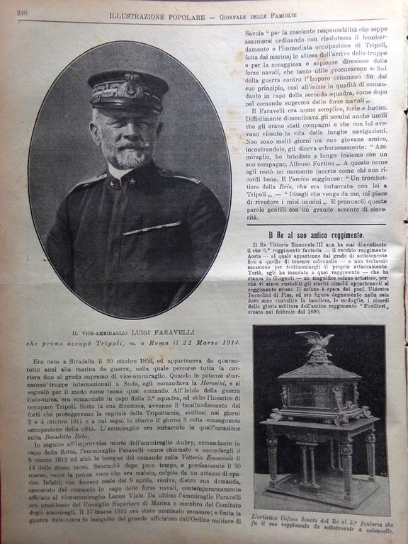 L'Illustrazione Popolare 2 Aprile 1914 Mistral Mercalli Westinghouse Porta Furba