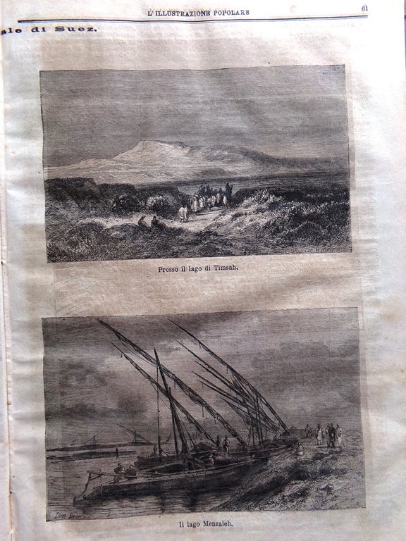 L'illustrazione Popolare 2 Dicembre 1869 Nelombo Canale di Suez Elezioni …