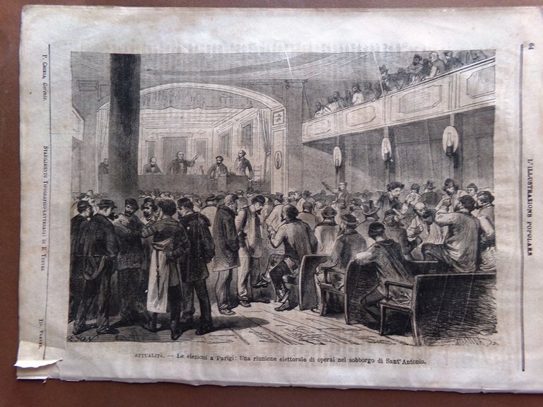 L'illustrazione Popolare 2 Dicembre 1869 Nelombo Canale di Suez Elezioni …