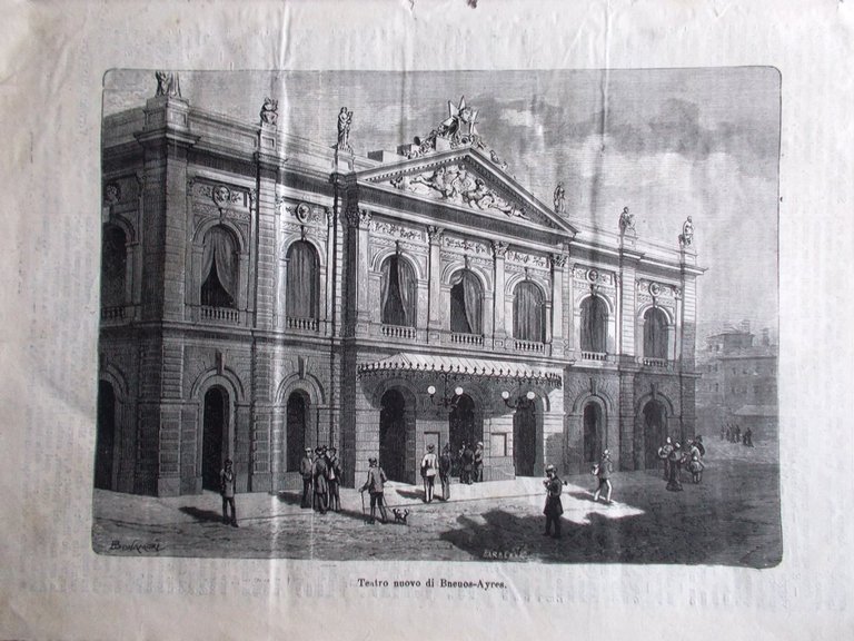 L'illustrazione Popolare 2 Gennaio 1881 Buenos Aires Capodanno Donne in …